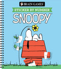 Brain Games - Sticker by Number: Snoopy (Officially Licensed Peanuts Product)