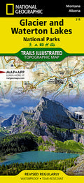Glacier and Waterton Lakes National Parks Map (Revised)
