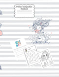 Mermaid Primary Composition Notebook: Primary Story Journal Half Page Dotted Midline with Picture Space - Learn to Draw and Write Primary Journal Grad