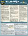 Psychology Terminology: A Quickstudy Laminated Reference Guide (First Edition, New)