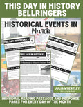 This Day in History: Daily Bell Ringers and Engaging Historical Activities for Middle and High School Social Studies - U.S. History, World History, An