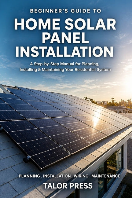 Beginner's Guide to Home Solar Panel Installation: A Step-by-Step Manual for Planning, Installing and Maintaining Your Residential Solar System