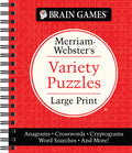 Brain Games - Merriam-Webster's Variety Puzzles Large Print: Anagrams, Crosswords, Cryptograms, Word Searches, and More!