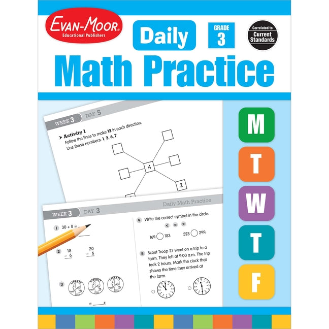 Daily Math Practice, Grade 3 Te (Teacher)