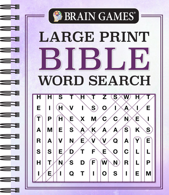 Brain Games - Large Print Bible Word Search (Purple)