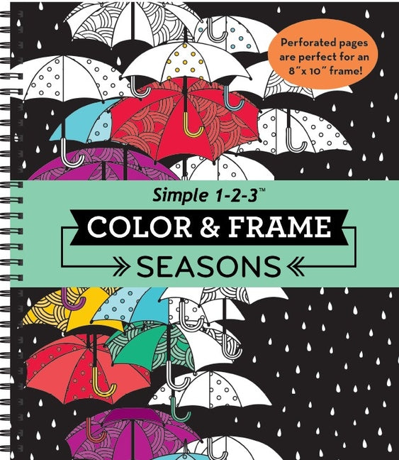 Color & Frame - Seasons (Adult Coloring Book)