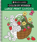 Brain Games - Color by Number - Large Print: Garden