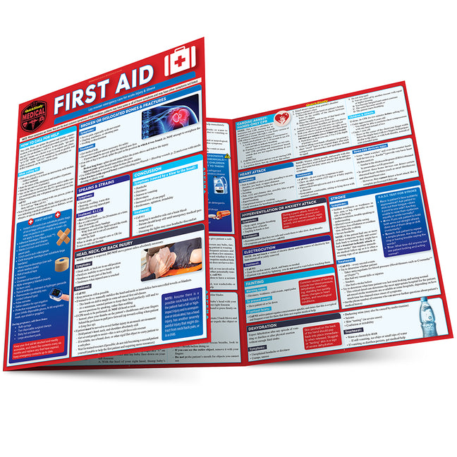 First Aid: A Quickstudy Laminated Reference Guide (First Edition, New Edition, Updated & Revised)