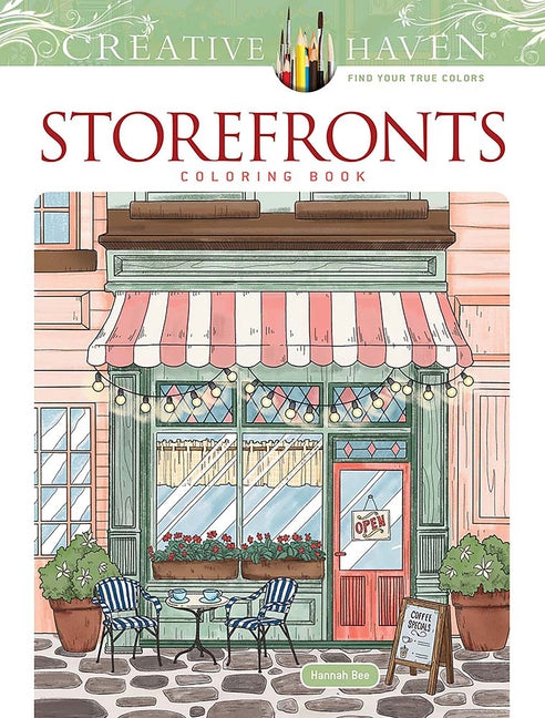 Creative Haven Storefronts Coloring Book