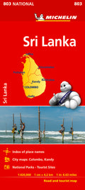 Michelin Sri Lanka Road & Tourist Map 803