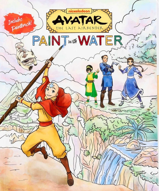 Avatar the Last Airbender Paint with Water - Activity Book for Teens and Adults, Paint-With-Water Book - Officially Licensed