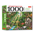 Asian Rainforest Wildlife - 1000 Piece Jigsaw Puzzle: Finished Size 29 in X 20 Inch (74 X 51 CM)