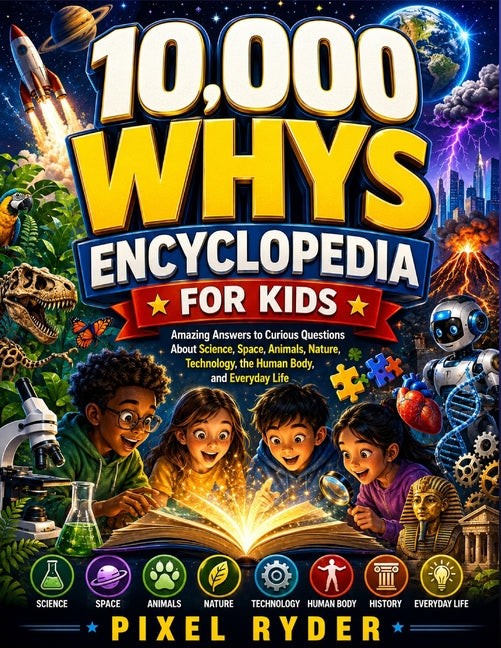 10,000 whys Encyclopedia for Kids: Amazing Answers to Curious Questions About Science, Space, Animals, Nature, Technology, the Human Body, and Everyda